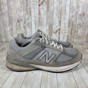 New Balance 990v5 Gray Running Shoes Sneakers Comfort Walking Mens Size 11.5